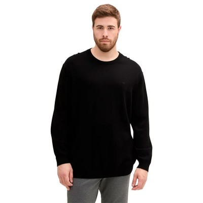 блуза,мъжки,пуловери,дамски,пуловери,tom,tailor,1044797,sweater,black,(black)
