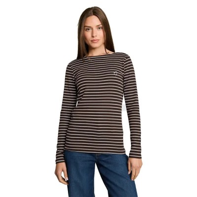 тениска,мъжки,тениски,дамски,тениски,tom,tailor,1051234,short,sleeve,t,shirt,brown,(brown,white,stripe)