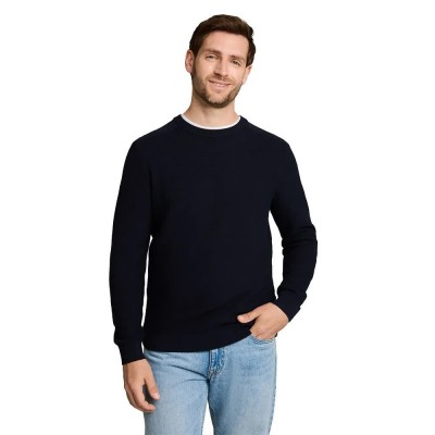 блуза,мъжки,пуловери,дамски,пуловери,tom,tailor,1052206,sweater,black,(dark,chocolate,brown,melange)