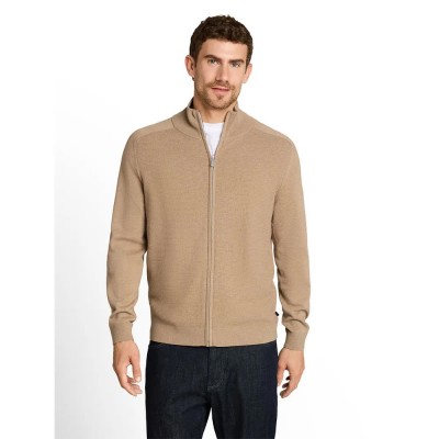 жилетка,мъжки,пуловери,дамски,пуловери,tom,tailor,1052210,cardigan,beige,(hazel,brown,melange)