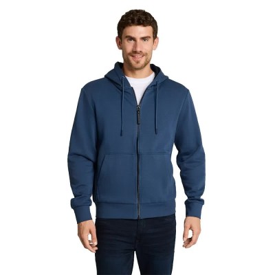 блуза,мъжки,пуловери,tom,tailor,printed,full,zip,sweatshirt,blue,(deep,black)