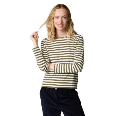 тениска,мъжки,тениски,дамски,тениски,redgreen,fie,long,sleeve,t,shirt,green,(olive,stripe)
