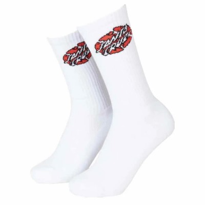 чорапи,мъжки,чорапи,дамски,чорапи,santa,cruz,broken,dot,crew,socks,white