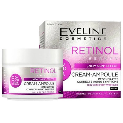 специфични,козметични,продукти,eveline,retinol,therapy,new,skin,effect,night,50ml,facial,treatment,clear
