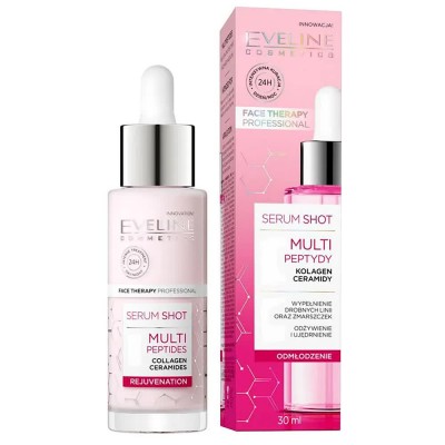 специфични,козметични,продукти,eveline,shot,multi,peptides,rejuvenating,30ml,face,serum,pink