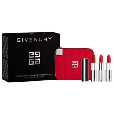 специфични,козметични,продукти,givenchy,set,le,rouge,interdit,intense,silk,lipstick,red