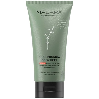 ексфолианти,madara,aha+mineral,175ml,body,scrub,green