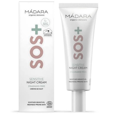 специфични,козметични,продукти,madara,sos+,sensitive,night,70ml,facial,cream,clear