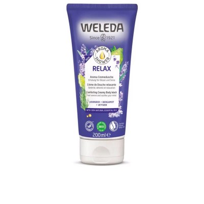 хигиена,тяло,weleda,relax,lavender,200ml,shower,gel,blue