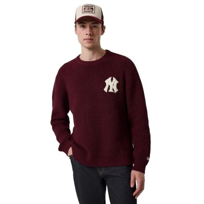 блуза,мъжки,пуловери,дамски,пуловери,new,era,mlb,60960431,new,york,yankees,sweatshirt,red,(dark,purple)