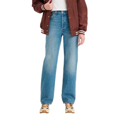 дънки,мъжки,панталони,дамски,панталони,levi´s,®,ribcage,full,length,med,jeans,refurbished,blue,(dance,around)