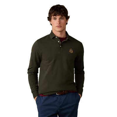 дамски,блузи,с,яка,мъжки,блузи,с,яка,hackett,hm5500043,long,sleeve,polo,green,(hunter,green)