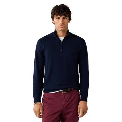 блуза,мъжки,пуловери,дамски,пуловери,hackett,hm7000243,half,zip,sweater,blue,(old,navy)