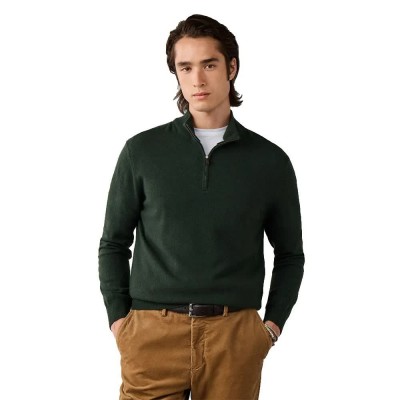 блуза,мъжки,пуловери,дамски,пуловери,hackett,hm7000243,half,zip,sweater,green,(vintage,green)