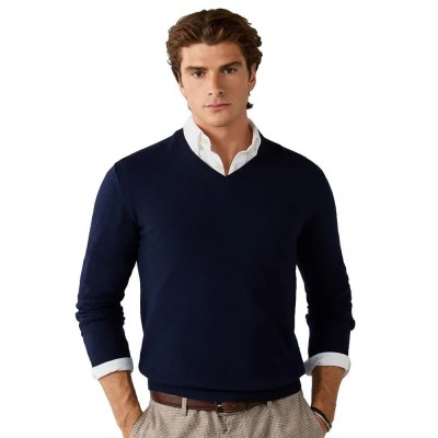 блуза,мъжки,пуловери,дамски,пуловери,hackett,hm7000245,v,neck,sweater,blue,(old,navy)