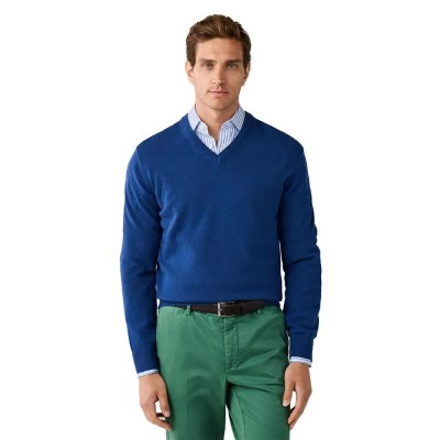 блуза,мъжки,пуловери,дамски,пуловери,hackett,hm7000245,v,neck,sweater,blue,(soho,blue)
