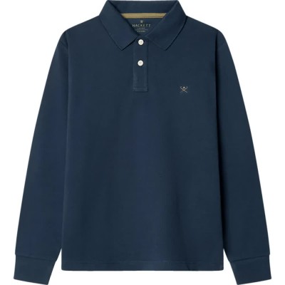 дамски,блузи,с,яка,мъжки,блузи,с,яка,hackett,small,logo,long,sleeve,polo,blue,(old,navy)