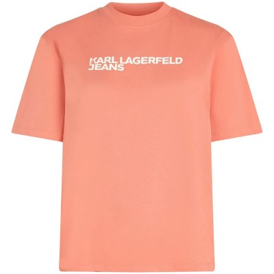 тениска,мъжки,тениски,дамски,тениски,karl,lagerfeld,jeans,a1w17005,short,sleeve,t,shirt,orange,(lantana)