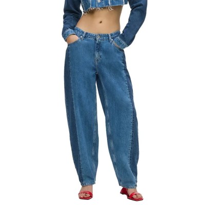дънки,мъжки,панталони,дамски,панталони,karl,lagerfeld,jeans,b3w10028,barrel,fit,jeans,blue,(mid,blue,blocked)