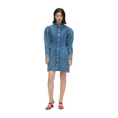рокля,дамски,поли,и,рокли,karl,lagerfeld,jeans,b3w13018,long,sleeve,dress,blue,(stone,blue)
