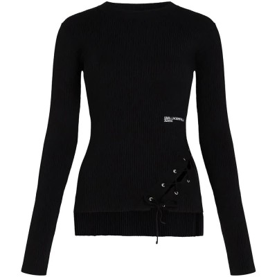 блуза,мъжки,пуловери,дамски,пуловери,karl,lagerfeld,jeans,b3w18009,sweater,black,(black)