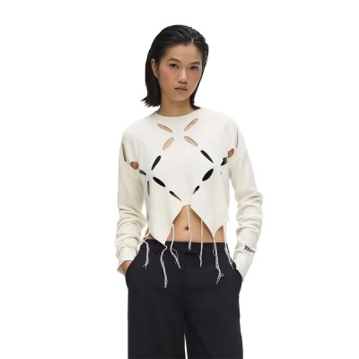 блуза,мъжки,пуловери,дамски,пуловери,karl,lagerfeld,jeans,b3w18013,sweater,white,(egret)
