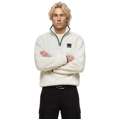 блуза,мъжки,пуловери,karl,lagerfeld,jeans,b4m20057,half,zip,sweatshirt,white,(egret)