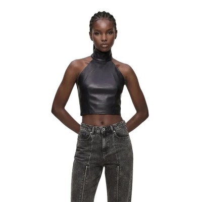 дънки,дамски,ризи,мъжки,ризи,karl,lagerfeld,jeans,b4w11022,sleeveless,shirt,black,(black)