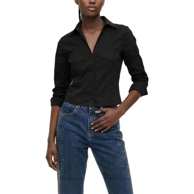 риза,с,дълъг,ръкав,дамски,ризи,мъжки,ризи,karl,lagerfeld,jeans,b4w11023,long,sleeve,shirt,black,(black)
