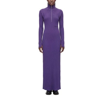 рокля,дамски,поли,и,рокли,karl,lagerfeld,jeans,b4w13012,long,sleeve,long,dress,purple,(prism,violet)