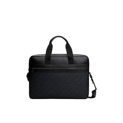всички,чанти,tommy,hilfiger,monogram,laptop,briefcase,refurbished,black,(black)