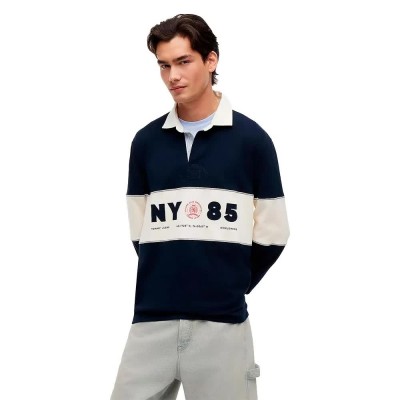 дънки,дамски,блузи,с,яка,мъжки,блузи,с,яка,tommy,jeans,dm0dm23162,long,sleeve,polo,blue,(dark,night,navy)