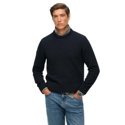блуза,мъжки,пуловери,дамски,пуловери,superdry,preppy,cotton,sweater,refurbished,blue,(navy)