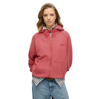 блуза,дамски,блузи,superdry,essential,logo,osz,raglan,sweatshirt,refurbished,red,(holly,berry,red)