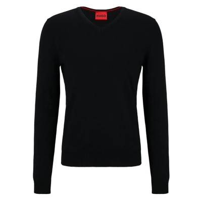 блуза,мъжки,пуловери,дамски,пуловери,hugo,san,vredo,m,v,neck,sweater,refurbished,black,(black)
