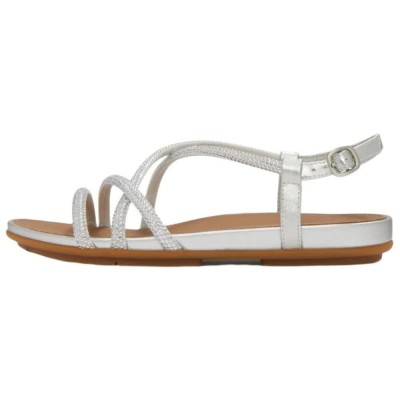сандали,дамски,сандали,и,чехли,fitflop,gracie,crystal,strappy,back,strap,sandals,silver,(silver)