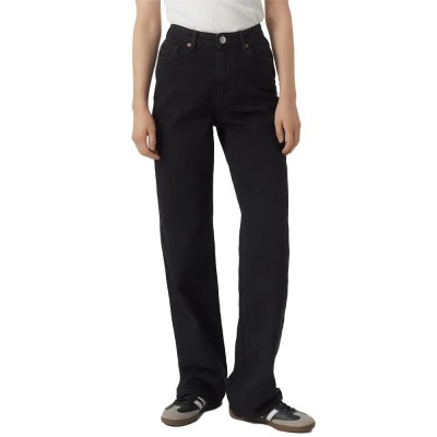 дънки,мъжки,панталони,дамски,панталони,vero,moda,tessa,wide,fit,jeans,refurbished,black,(black)