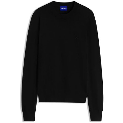 блуза,мъжки,пуловери,дамски,пуловери,hugo,san,celio,10283626,blue,sweater,black,(black)