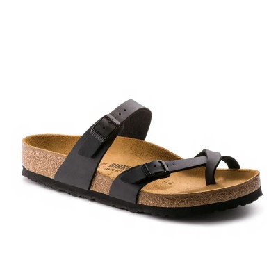 сандали,мъжки,сандали,дамски,сандали,и,чехли,birkenstock,mayari,natural,leather,oiled,narrow,sandals,refurbished,black,(habanna)