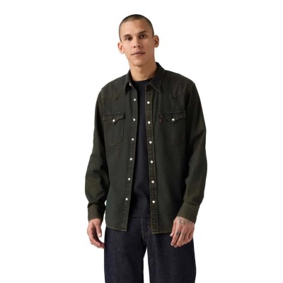 риза,с,дълъг,ръкав,дамски,ризи,мъжки,ризи,levi´s,®,classic,western,standard,fit,long,sleeve,shirt,refurbished,green,(park,slide,od)
