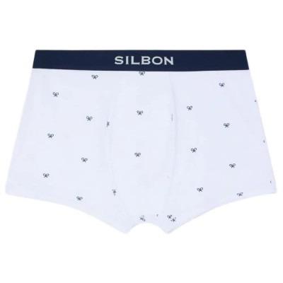 боксерки,мъжко,бельо,silbon,racket,boxers,white,(white)