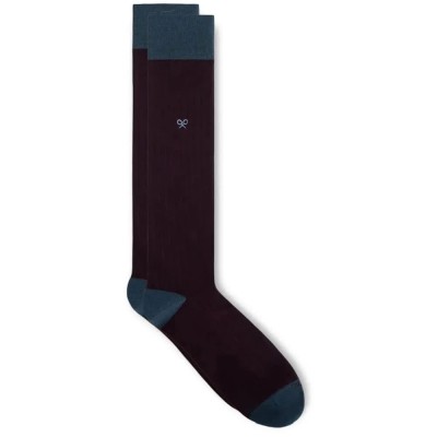чорапи,мъжки,чорапи,дамски,чорапи,silbon,ribbed,knee,high,136311,socks,brown,(multicolor)