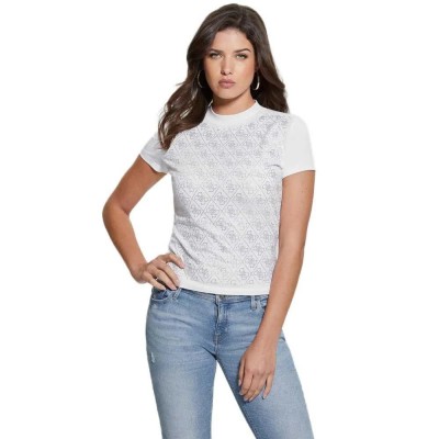 тениска,мъжки,тениски,дамски,тениски,guess,w4bi26j1314,short,sleeve,t,shirt,refurbished,white,(pure,white)