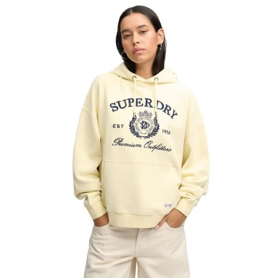 суичър,дамски,блузи,superdry,luxe,casual,embroidered,relaxed,fit,hoodie,yellow,(double,cream,navy)