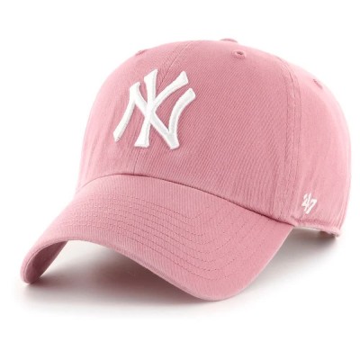 юношеска,шапка,всички,шапки,47,mlb,new,york,yankees,clean,up,w,no,loop,label,junior,cap,pink,(mauve)