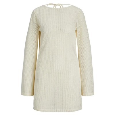 рокля,дамски,поли,и,рокли,jack,&,jones,grace,reg,jjxx,long,sleeve,midi,dress,refurbished,beige,(vanilla,ice)