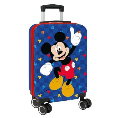 куфари,safta,mickey,mouse,good,day,40.1l,34.5x20x55,cm,trolley,bag,refurbished,blue,(multicolor)