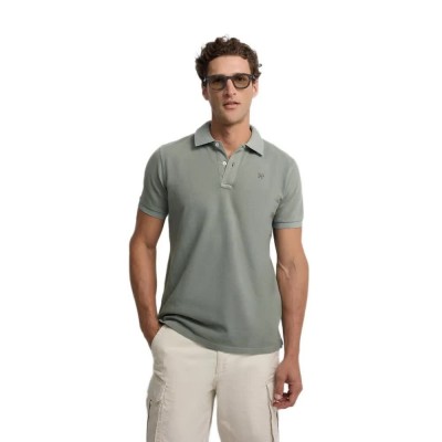 дамски,блузи,с,яка,мъжки,блузи,с,яка,silbon,classic,garment,dye,short,sleeve,polo,green,(medium,green)