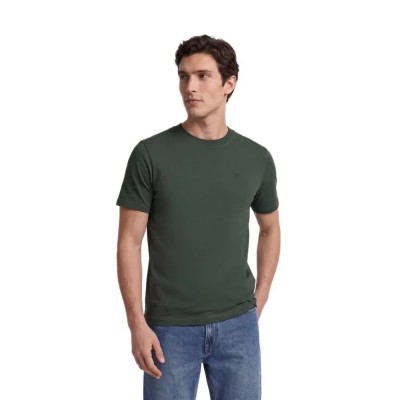 тениска,мъжки,тениски,дамски,тениски,silbon,plain,mini,logo,patch,short,sleeve,t,shirt,green,(khaki)