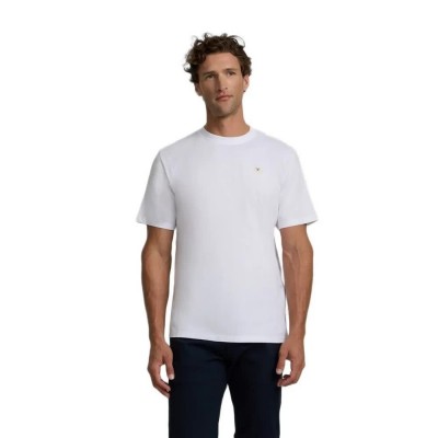 тениска,мъжки,тениски,дамски,тениски,silbon,plain,mini,logo,patch,short,sleeve,t,shirt,white,(white)